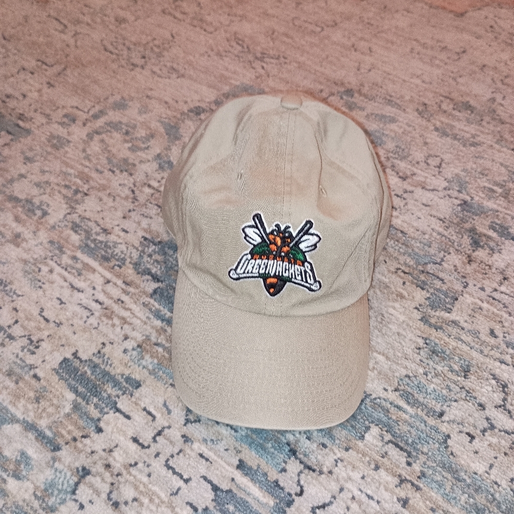 Augusta Green Jackets Tan Canvas cotton Strapback Baseball Cap